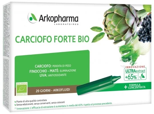 ARKOPHARMA Arkopharma Arkofluidi Artichoke Forte Bio 20 ampullen Gewichtsbeheersing