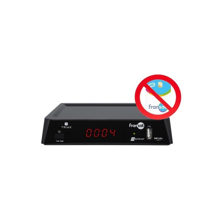 Receptor de satélite Fransat THR 7620 HD - Grabador USB - Timeshift