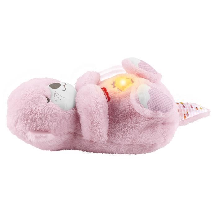 Fisher-Price - Mijn Goedenacht Knuffel Otter - Pluche Speelgoed en Nachtlampje - Roze - Fisher-Price - JLJ33