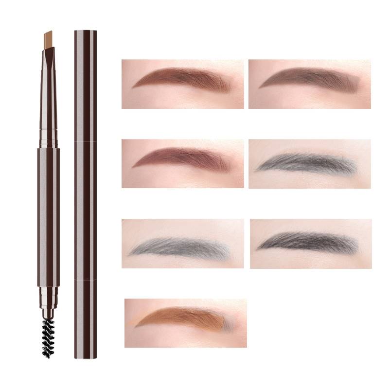 Lápiz para Cejas de Doble Punta: Súper Fino, Impermeable, de Larga Duración y Fácil Aplicación; Maquillaje Natural en 7 Tonos