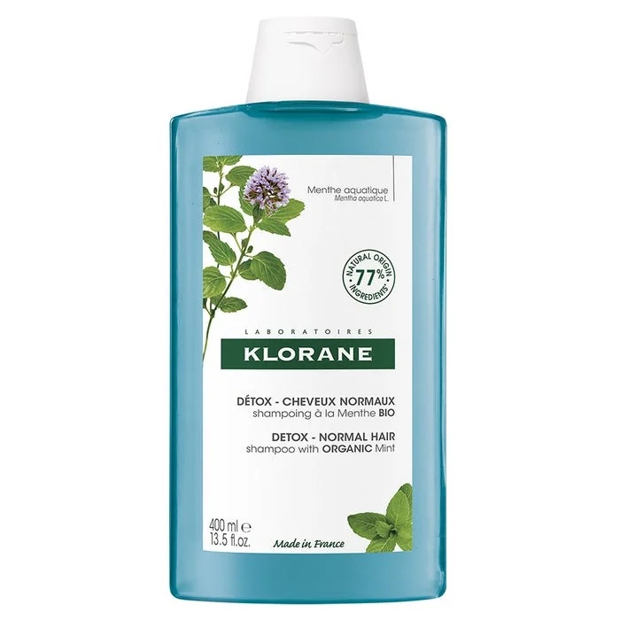 KLORANE Detoxificerende Shampoo met Biologische Watermunt 400 ml Anti-vervuiling