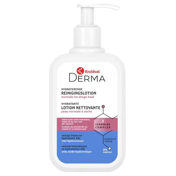 Kruidvat Derma vlažilni čistilni losjon<br>250ml