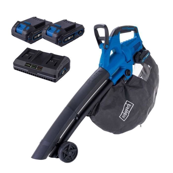 Souffleur sans fil SCHEPPACH BC-BLV720-X - Set S2.5 - débit 210 km/h - 2 batteries 20V IXES + chargeur 2.4h