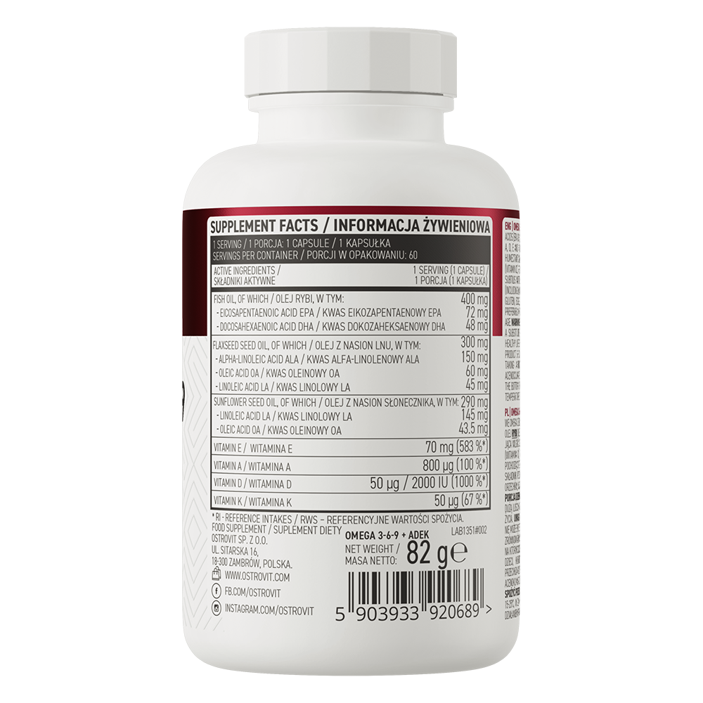 OstroVit Omega 3-6-9 + ADEK