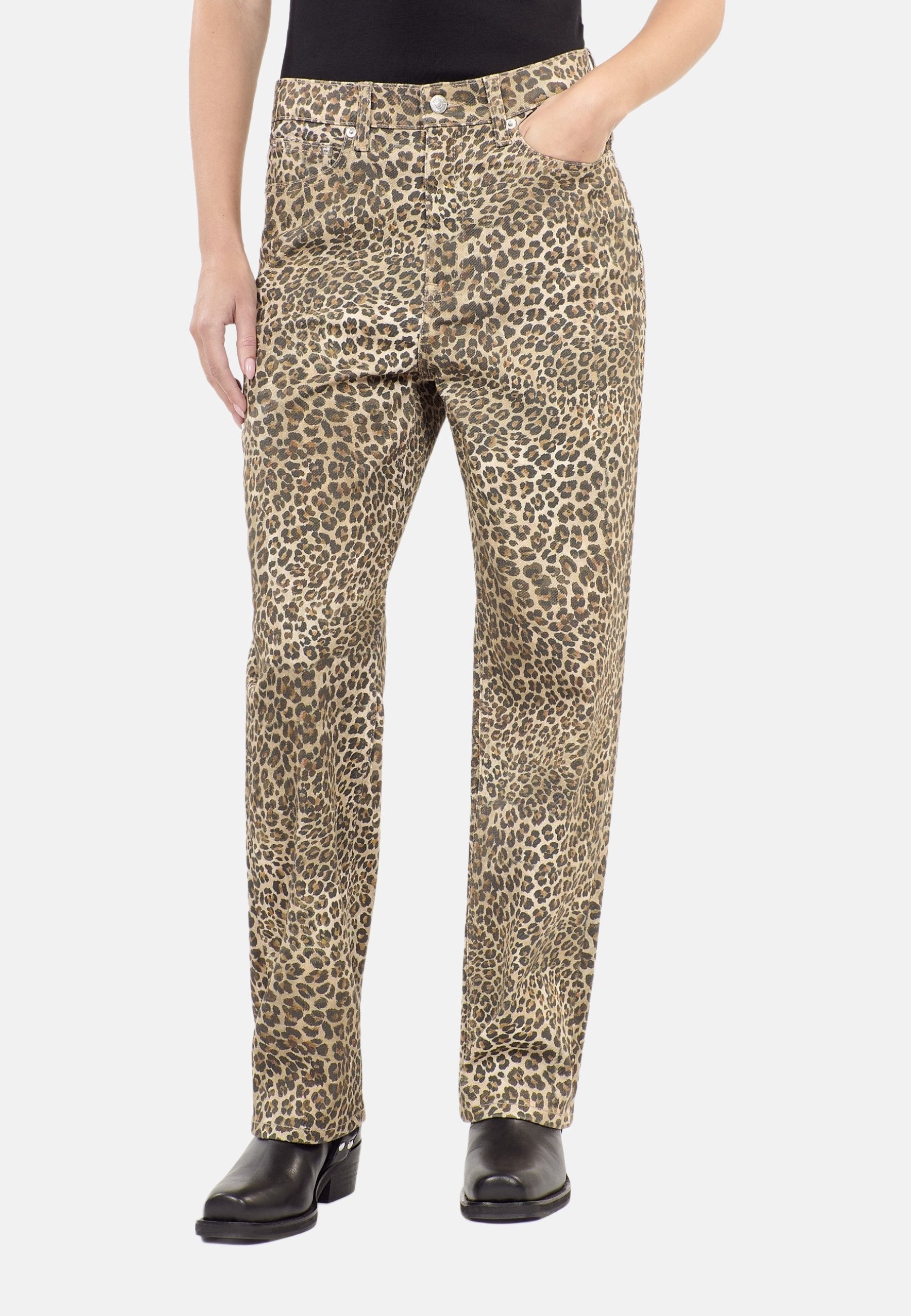 The Kooples Straight Leg Jeans - brun
