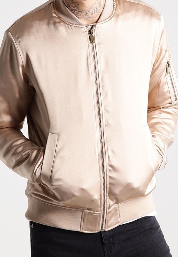 Giubbotto bomber Kaviar nero - beige