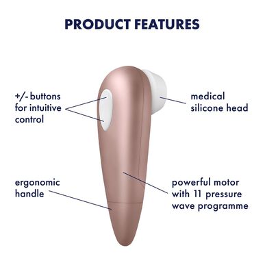 Satisfyer Number One Klitorisvibrator Rose Gold 1 enhet 1 enhet