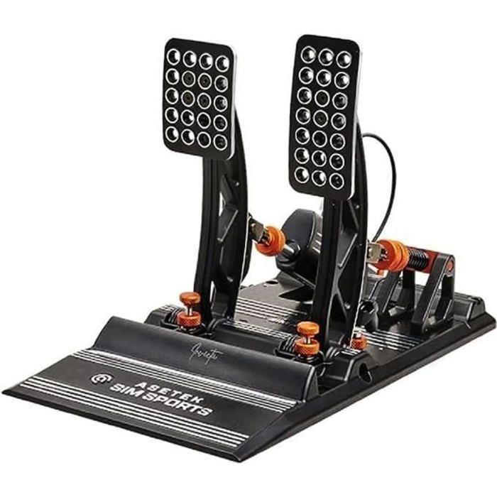 Pédales de simulation - ASETEK - Invicta Sim R - Construction robuste - Précision exceptionnelle - Compatible PC