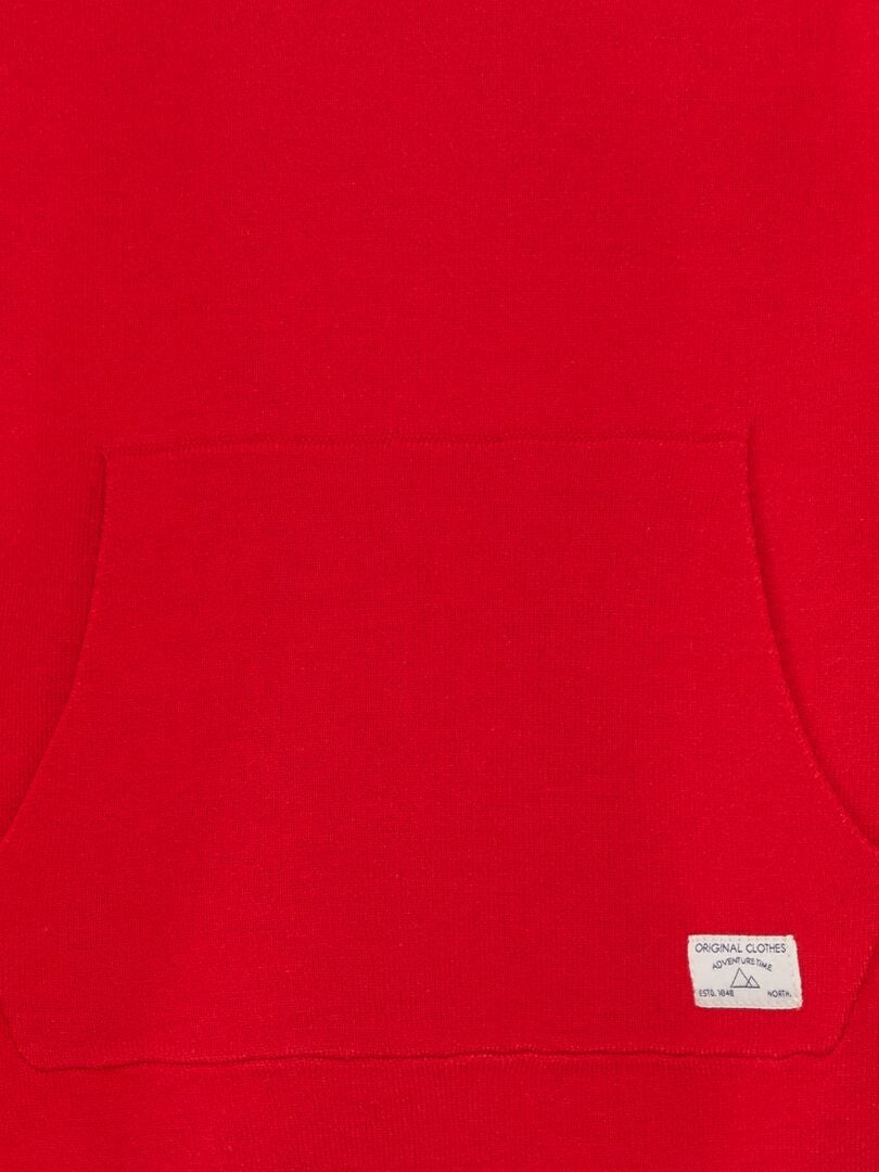 Gebreide trui met ronde hals - rood