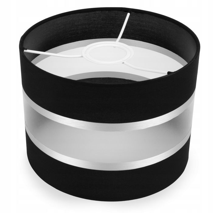 Cilindervormige lampenkap - Light-Home - ELEGANCE 2030/20 - Chromen band - 8 kleuren - 20 cm