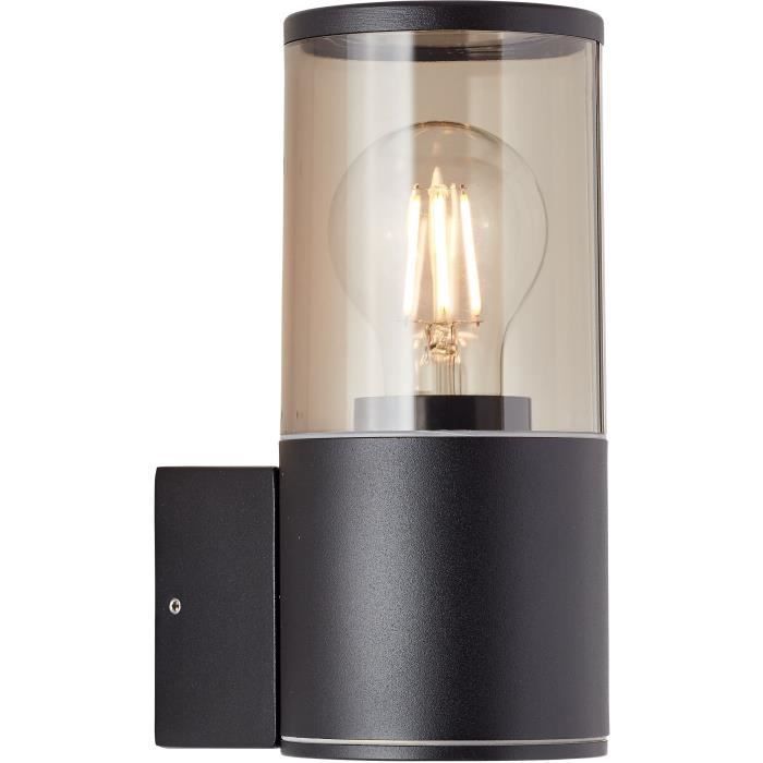 SERGIORO buitenwandlamp - BRILLIANT - Aluminium/Kunststof - Matzwart - E27 20W - IP44