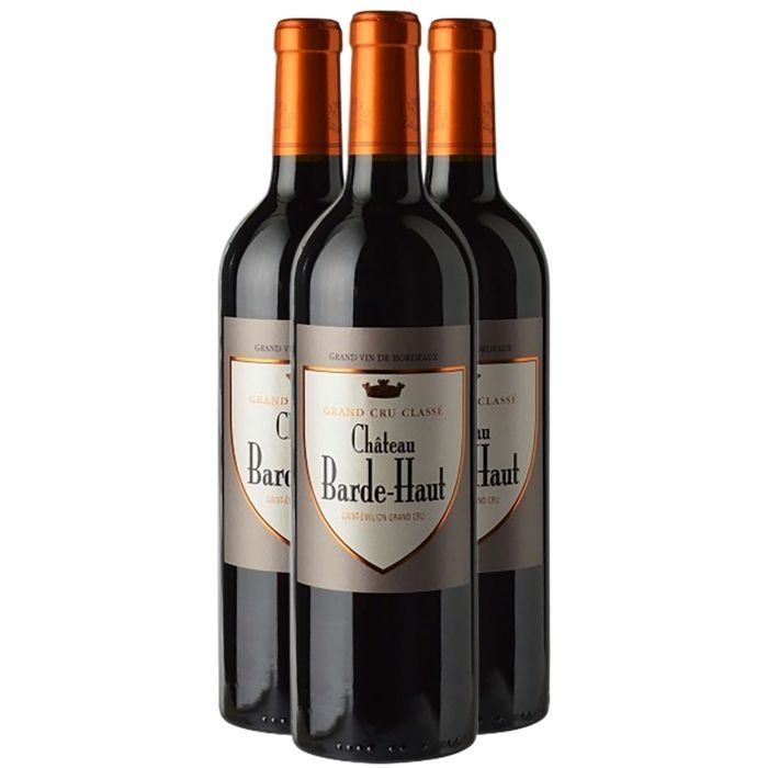 Château Barde-Haut Saint-Emilion Grand Cru 2018 - Vino Tinto Burdeos (3x75cl)