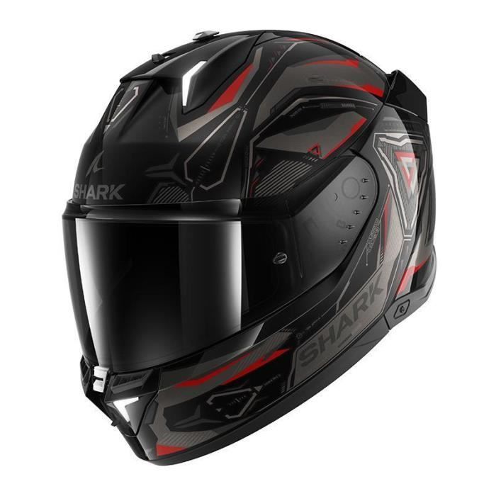 Casco integral Shark Skwal i3 LINIK - Negro/Antracita/Rojo - Talla L