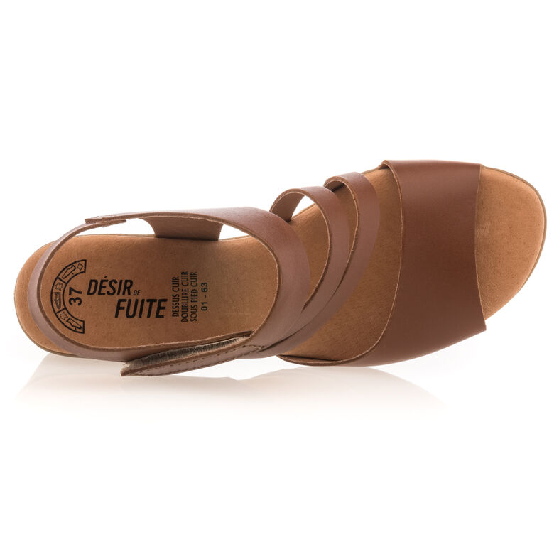 Brune sandaler / sko med åpen tå til dame