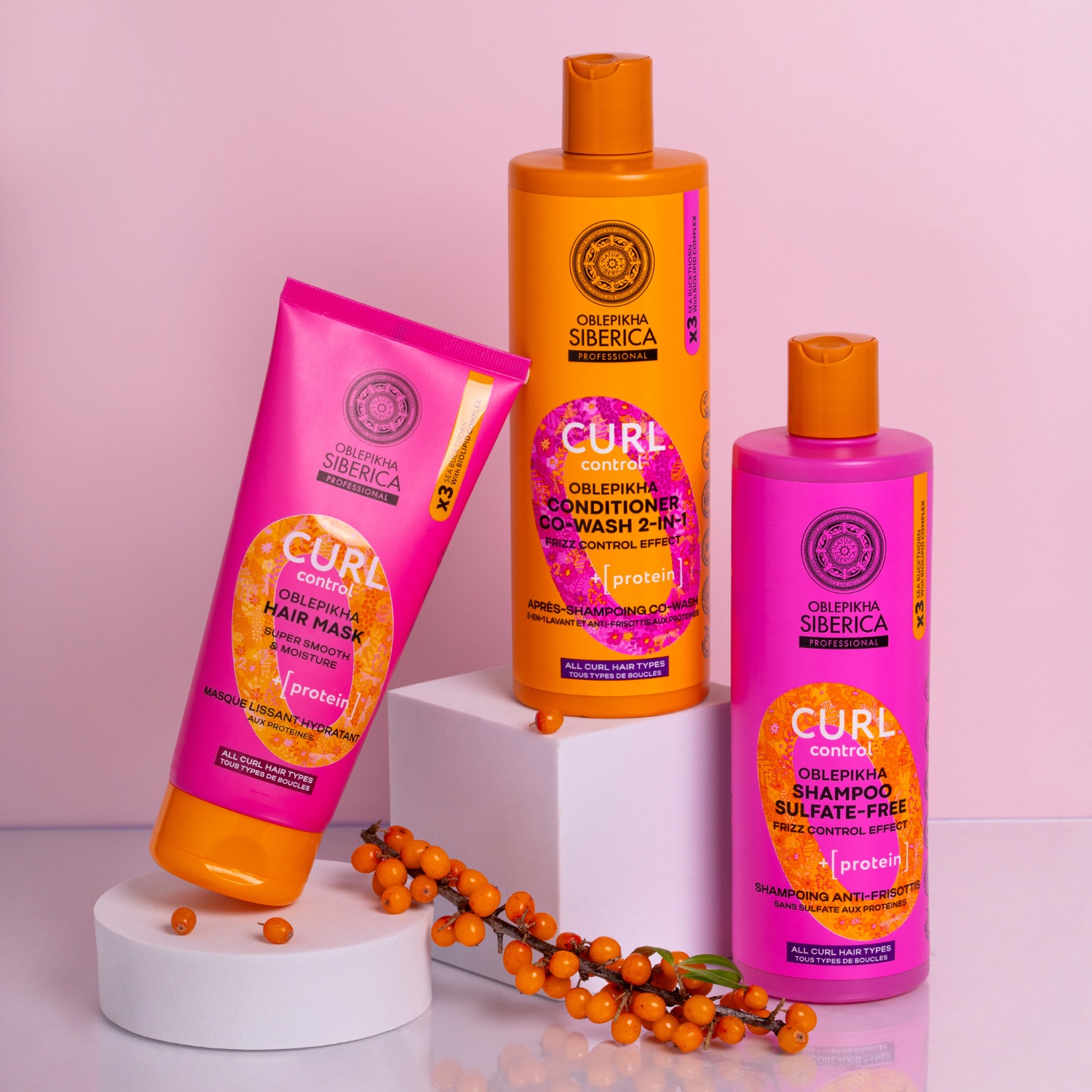 Natura Siberica Après-shampoing Co-wash Curl à l'argousier