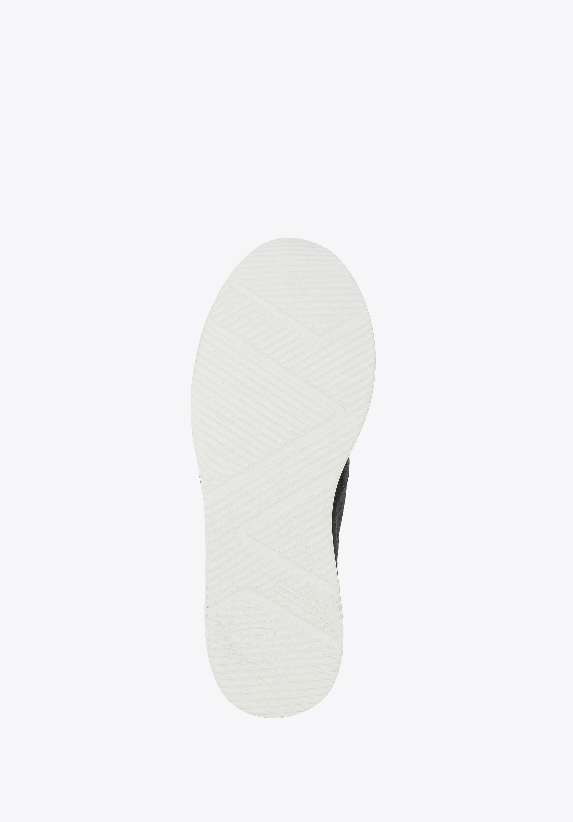 Damskie sneakersy zamszowe na koturnie w pasy ciemny granat