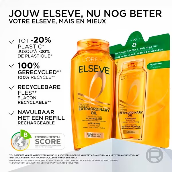 L'Oréal Paris Elseve Extraordinary Oil šampon za občutljivo kožo 300 ml