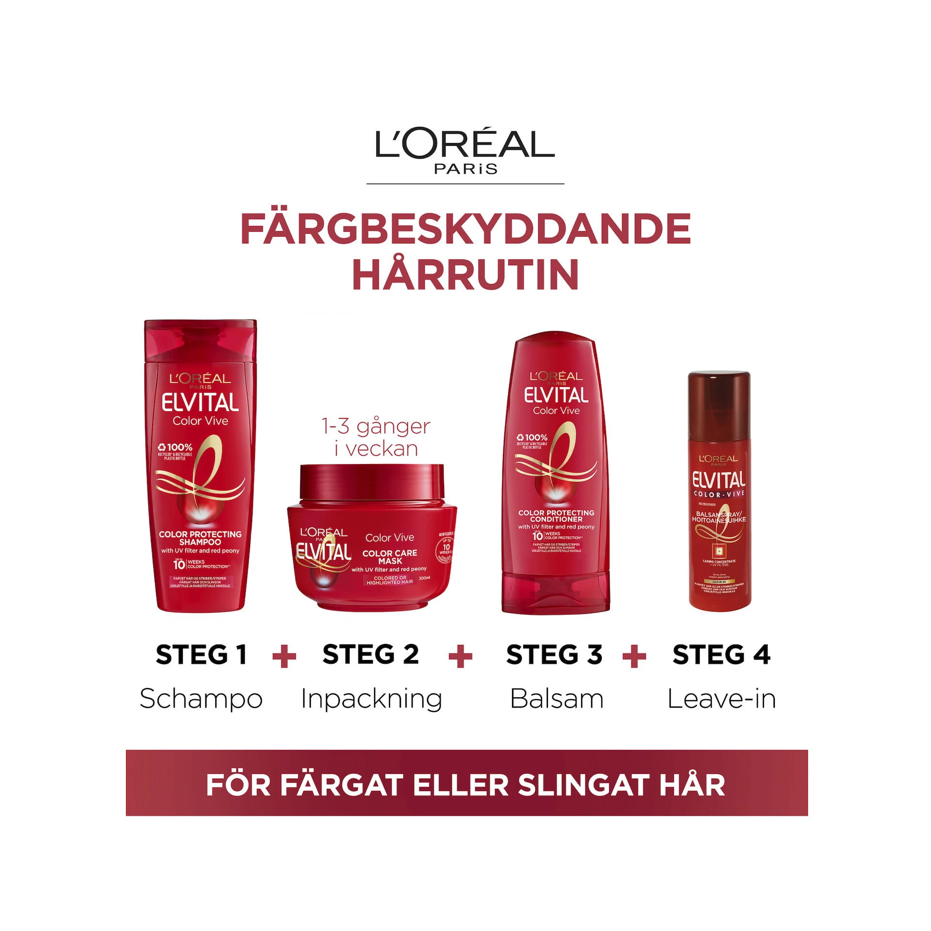 Vlasová maska Elivtal Color-Vive 300 ml - L'Oréal Paris