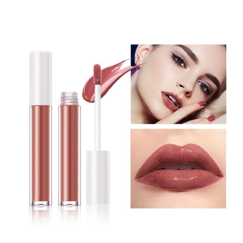 Lucidalabbra effetto specchio, 8 colori, trucco labbra liscio, gel leggero, rossetto liquido nutriente ad alta brillantezza, lucidalabbra idratante