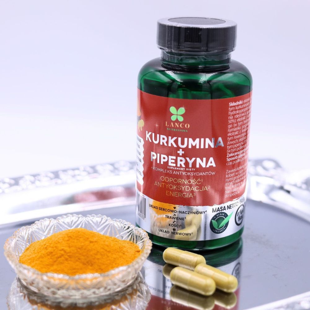 Lanco Nutritions Curcumina + Piperina