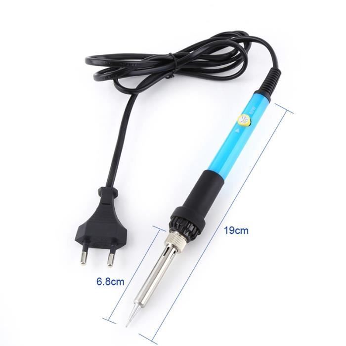 Soldador de 220 V y 60 W con temperatura ajustable