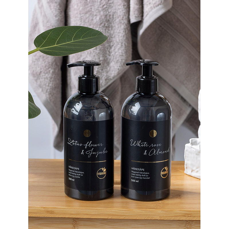 Mjuk handtvål 500 ml Vit ros & mandel mjuk