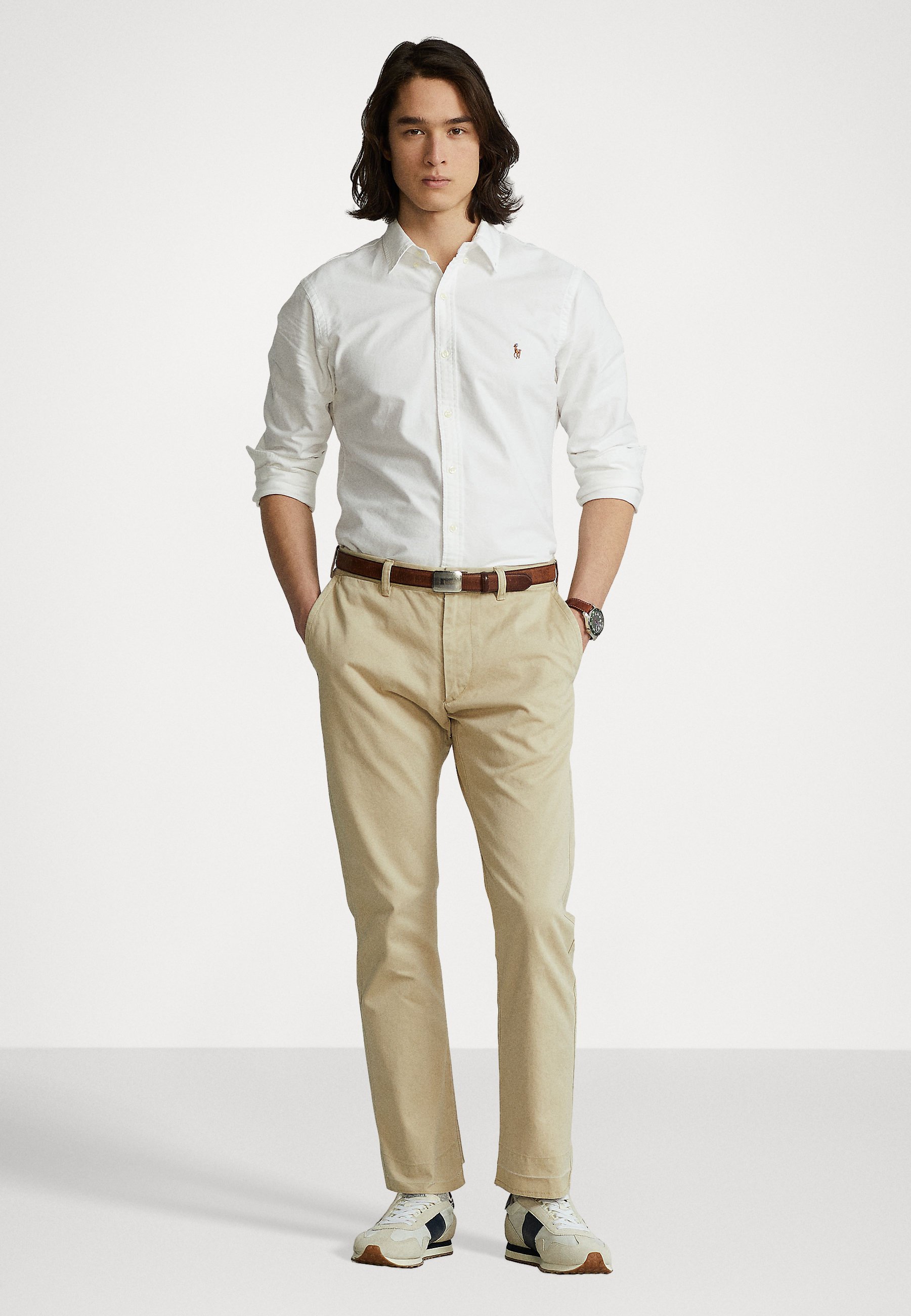 Chemise Oxford Polo Ralph Lauren coupe slim - blanche