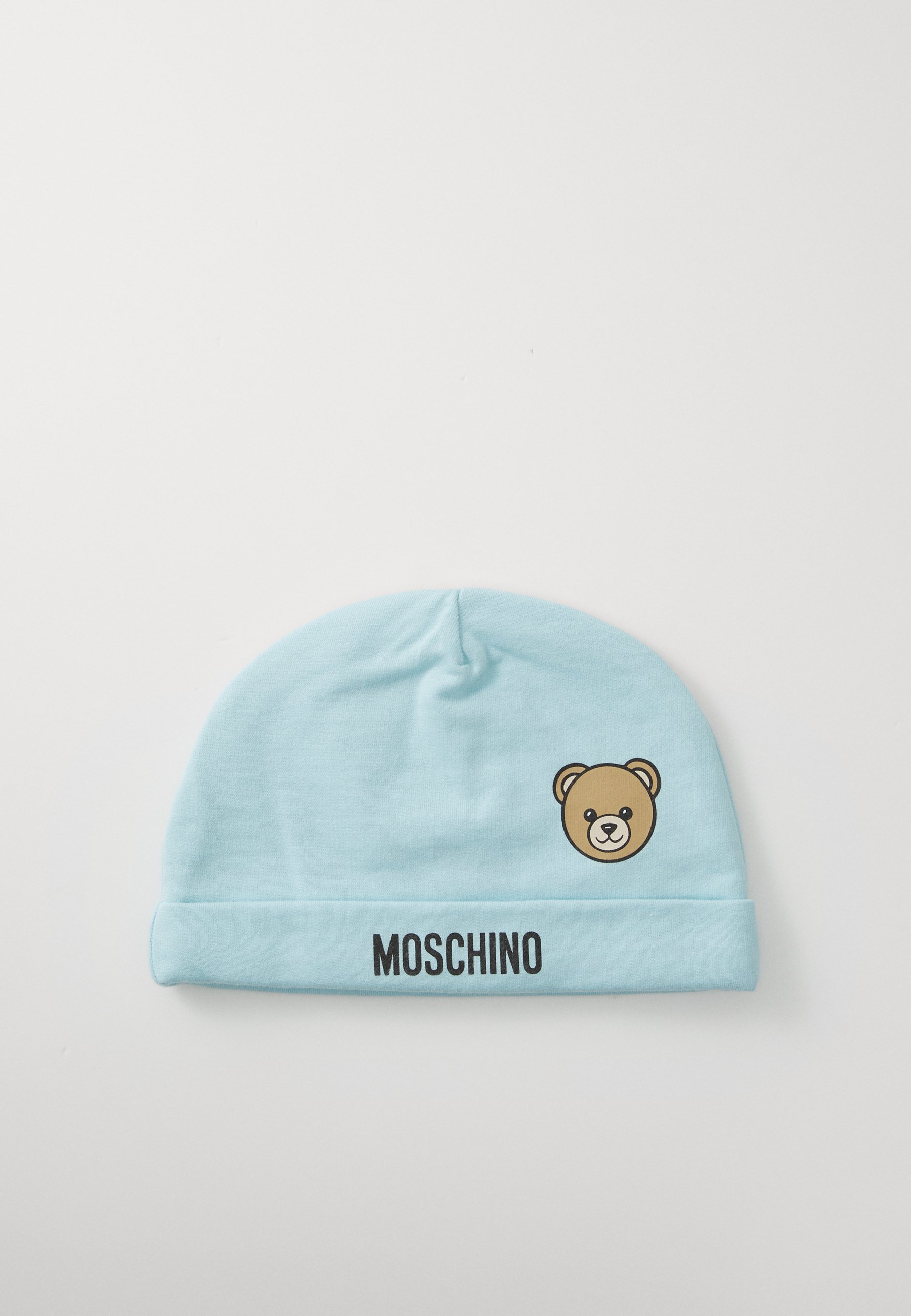 Bonnet bébé Moschino assorti unisexe - bleu ciel