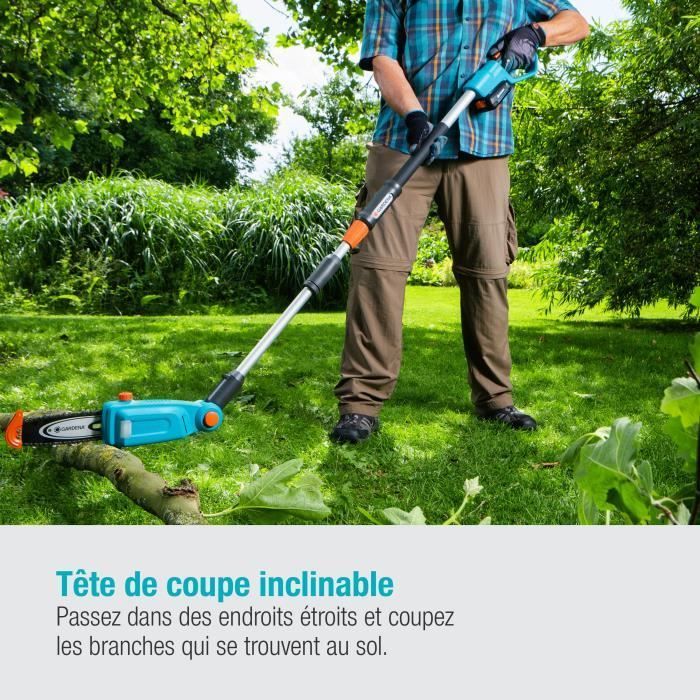 Podadora de pértiga inalámbrica GARDENA - TCS 20/18V P4A - 18V - 42 cm