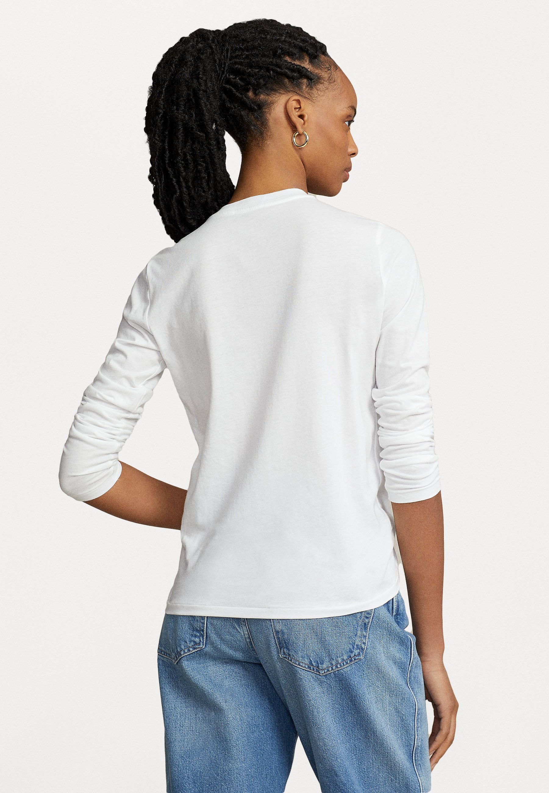 Polo Ralph Lauren LONG SLEEVE - Maglia a maniche lunghe - bianca