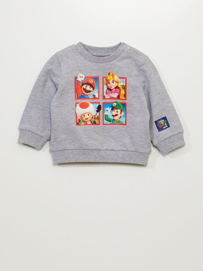 'Super Mario Bros' 'The Movie' Sweatshirt - GRIJS