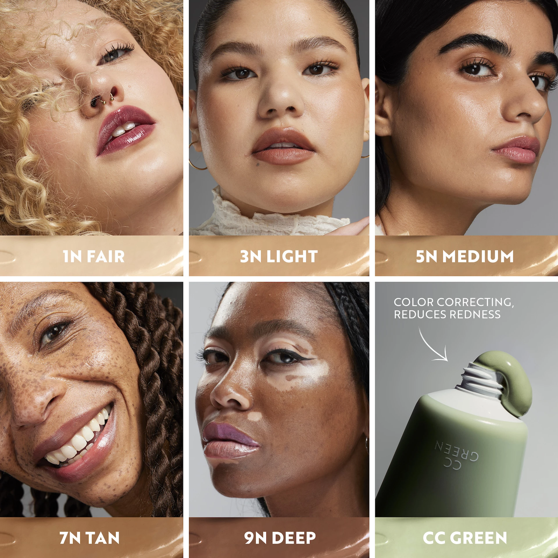 CC + kremasti puder CC Green CC - Isadora
