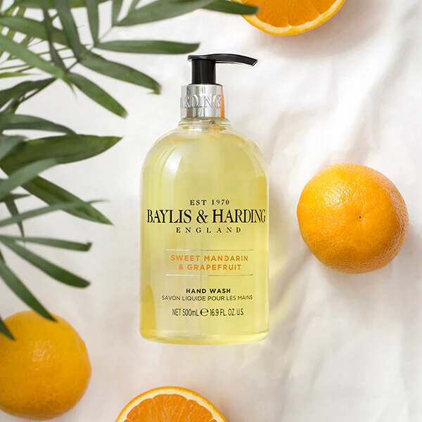 Sapone liquido per le mani Baylis & Harding al mandarino dolce e pompelmo 500 ml