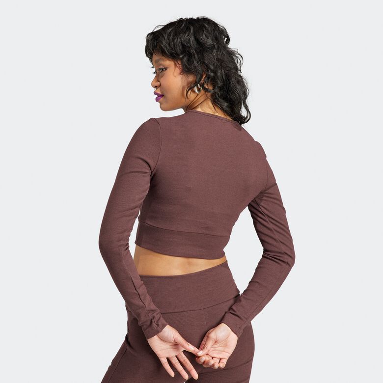 Langarm-Crop-Rippstrick-Essentials