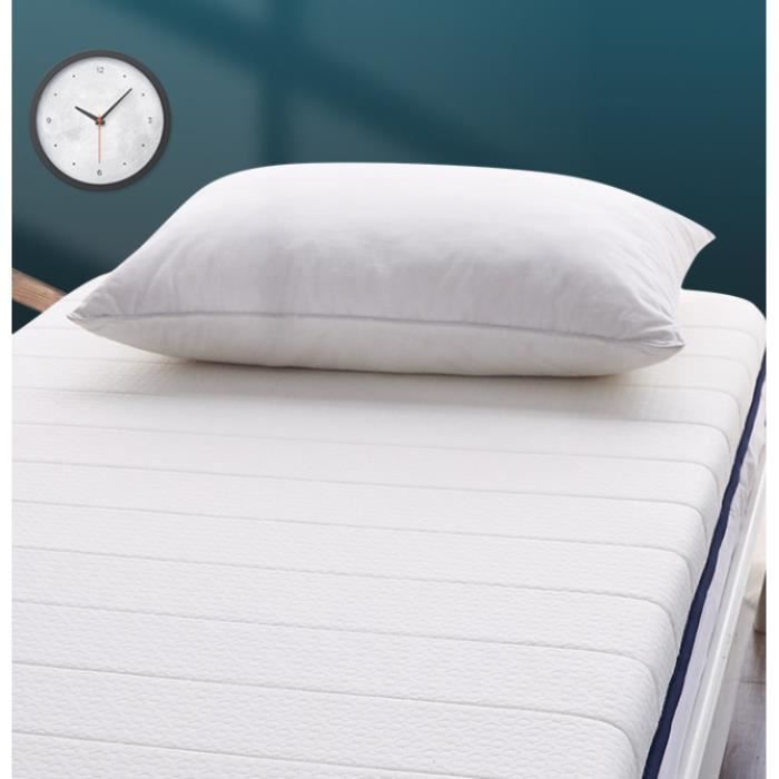 Luxus-Matratzenauflage – 90 x 190 cm – Memory-Schaum – Abnehmbarer Bezug – 6 cm dick