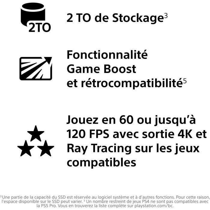Pack PS5 Pro : Console PlayStation 5 Pro + Lecteur de disques pour Console PlayStation 5 édition numérique
