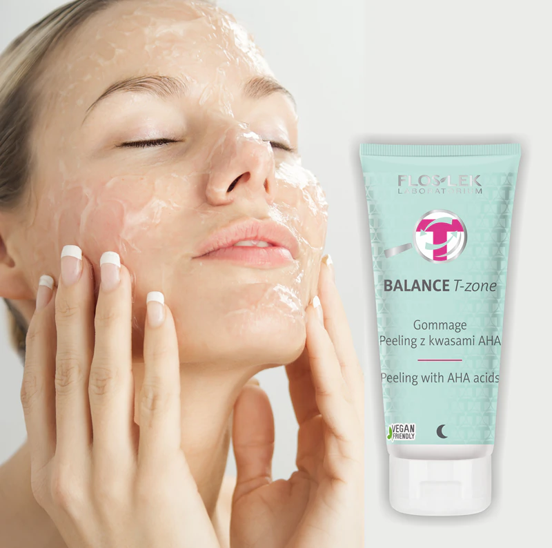 FlosLek Laboratorium Balance T-Zone Gommage peeling para pele mista