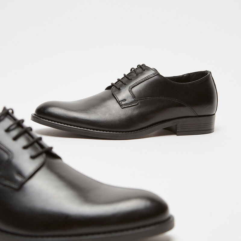 Męskie skórzane buty sznurowane