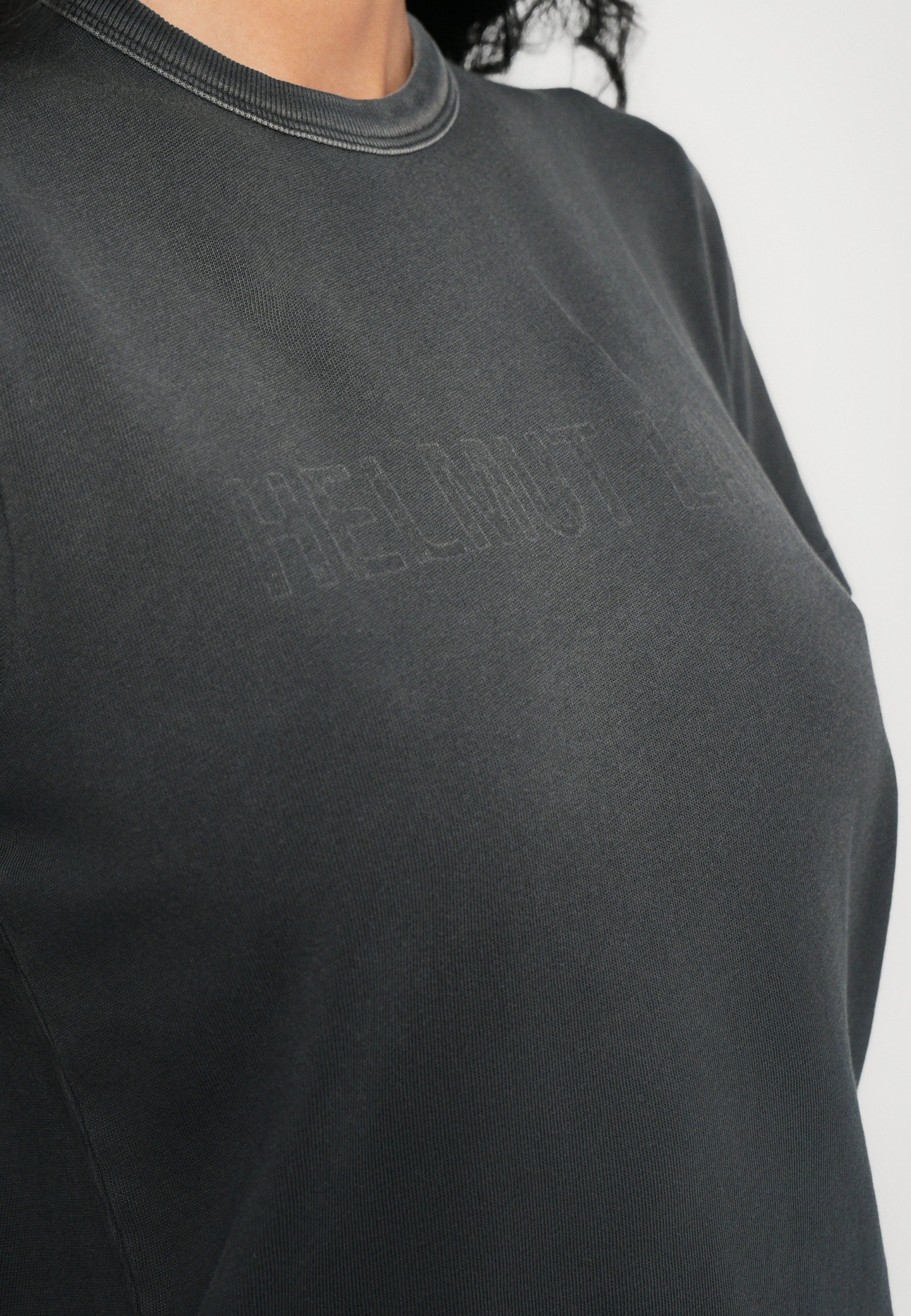 Helmut Lang LOGO SLIM TEE - Printtipaita - black
