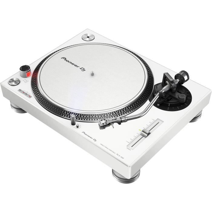 Turntable - PIONEER DJ - PLX-500-K - Analog Sound - 1 USB Output - White