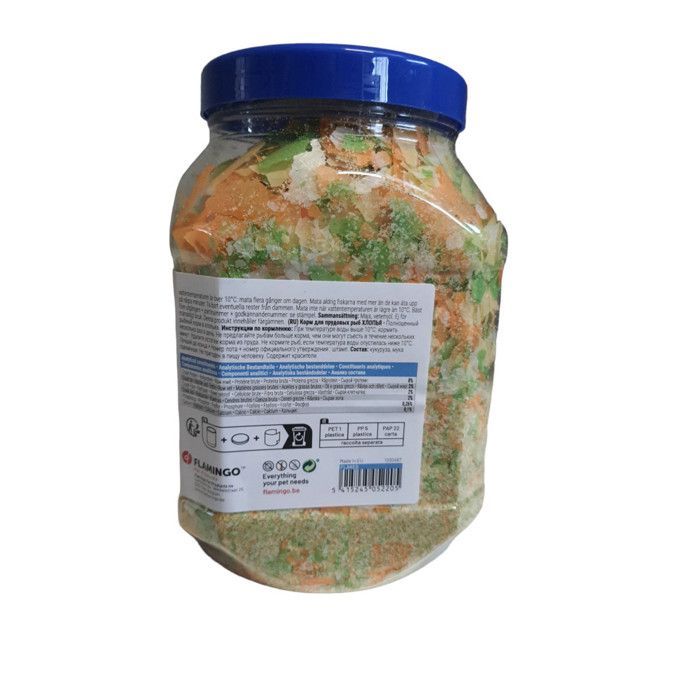 Alimento para peces Flamingo Pond en hojuelas, 2 litros (220 g)