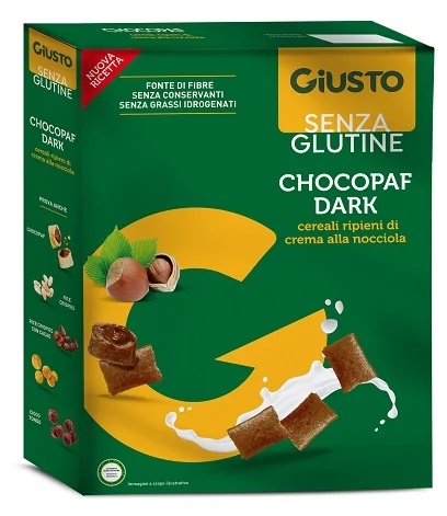 GIUSTO Giusto Glutenfreier dunkler Chocopaf 300 g Nussfüllung