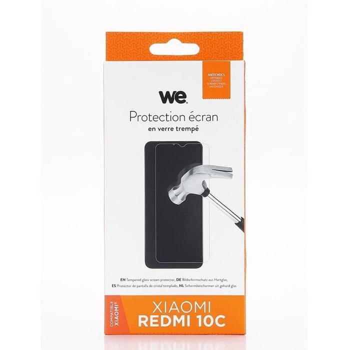 WE Tempered Glass for [XIAOMI REDMI 10C] - Anti-Scratch Screen Protector - Anti-Air Bubble - Ultra Resistant - 9H Hardness