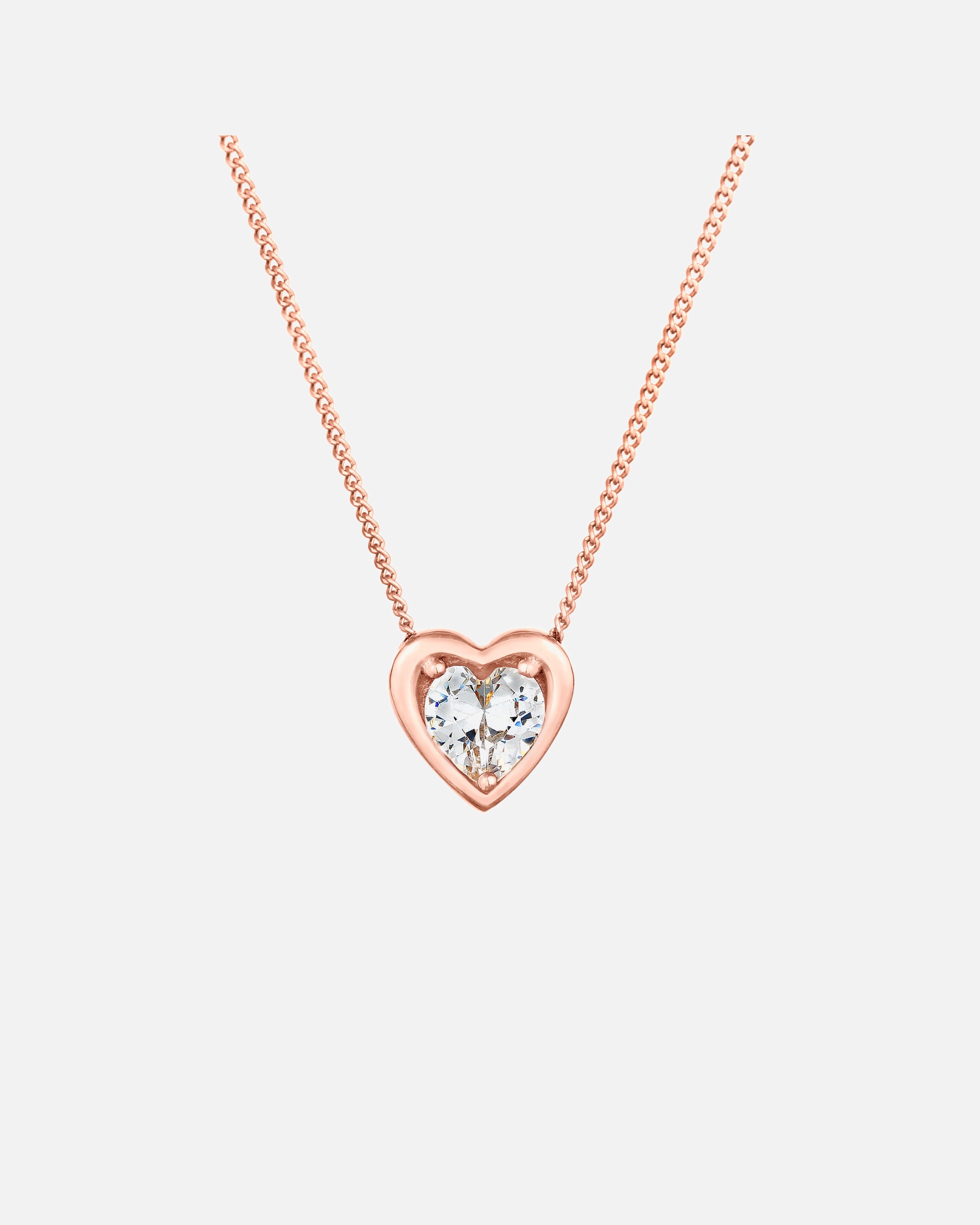 Elli Pendentif de Coeur Amour avec Cristaux de Zircone Collier Femme - (925/1000) Argent Plaqué Or