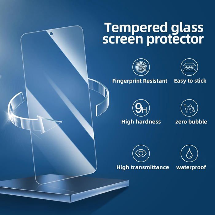 Lot de 3, Verre Trempé pour Samsung Galaxy S25 FE  Protection efficace contre les Rayures, Dureté 9H Glass