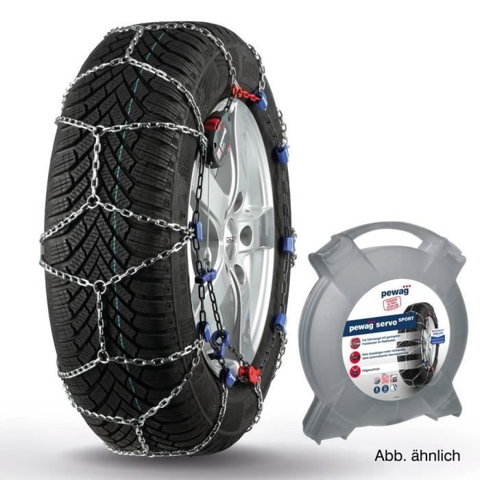 Cadenas para nieve - Pewag - RSS 73 Servo Sport - Tensado automático - Eslabones de 7 mm - 2 unidades