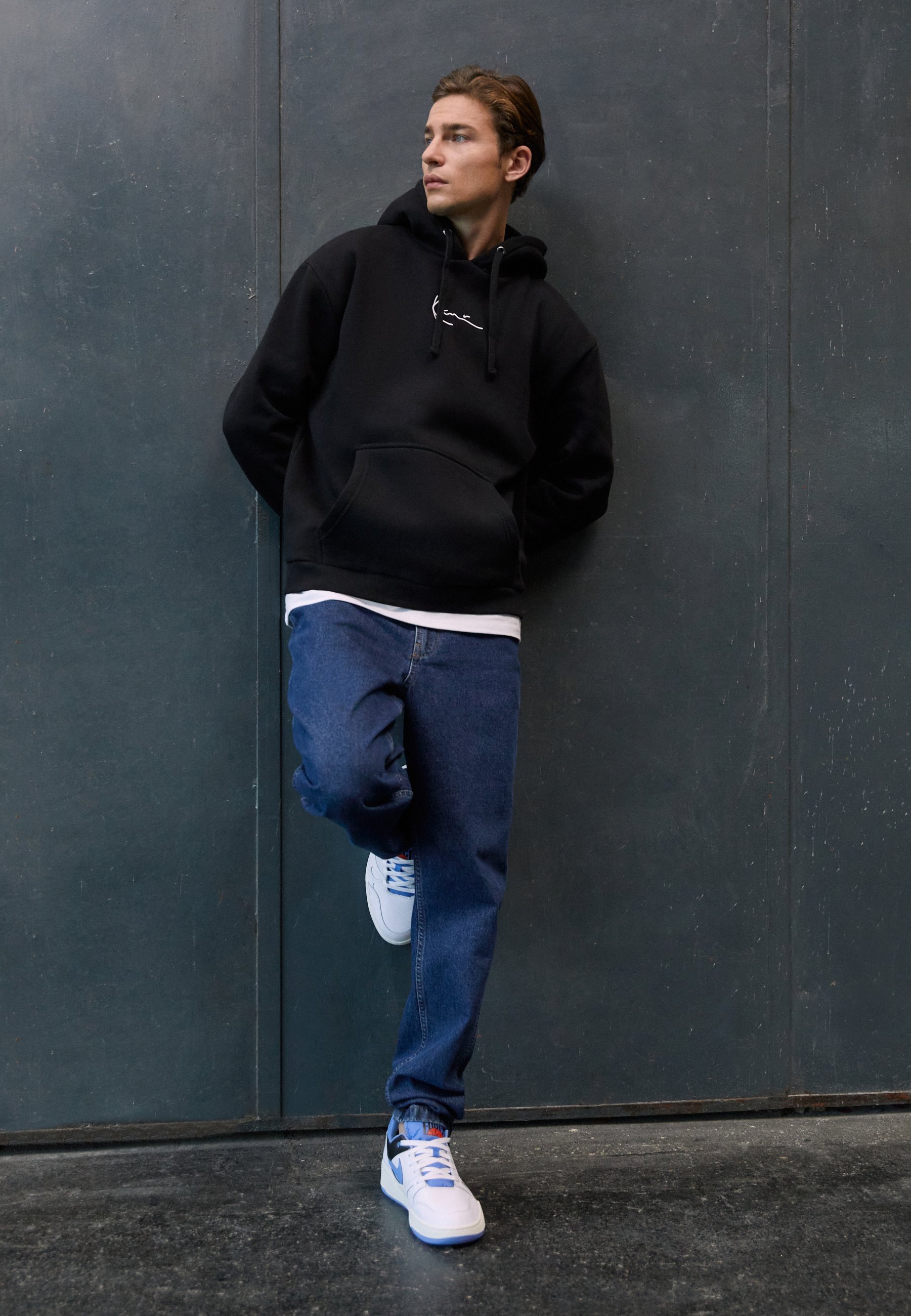 Karl Kani SIGNATURE HOODIE - Hoodie - zwart/wit