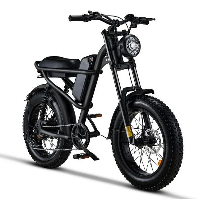 Ridingtimes Z8 -sähköpyörät aikuisille, 20 tuuman paksut renkaat, 1500 W:n moottori, 45 km/h, 6-kerroksinen täysjousitus