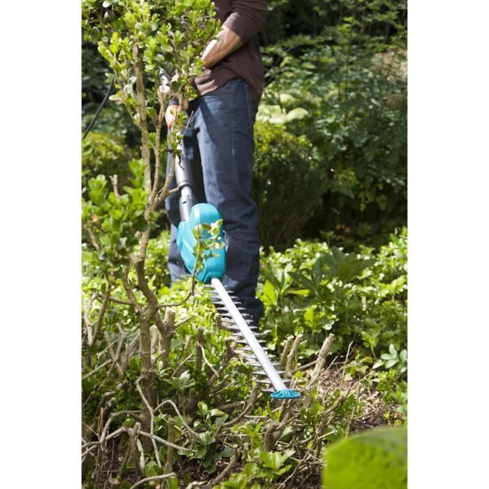 Cortasetos telescópico eléctrico GARDENA - THS 500/48 - 500 W - 48 cm - Cabezal inclinable