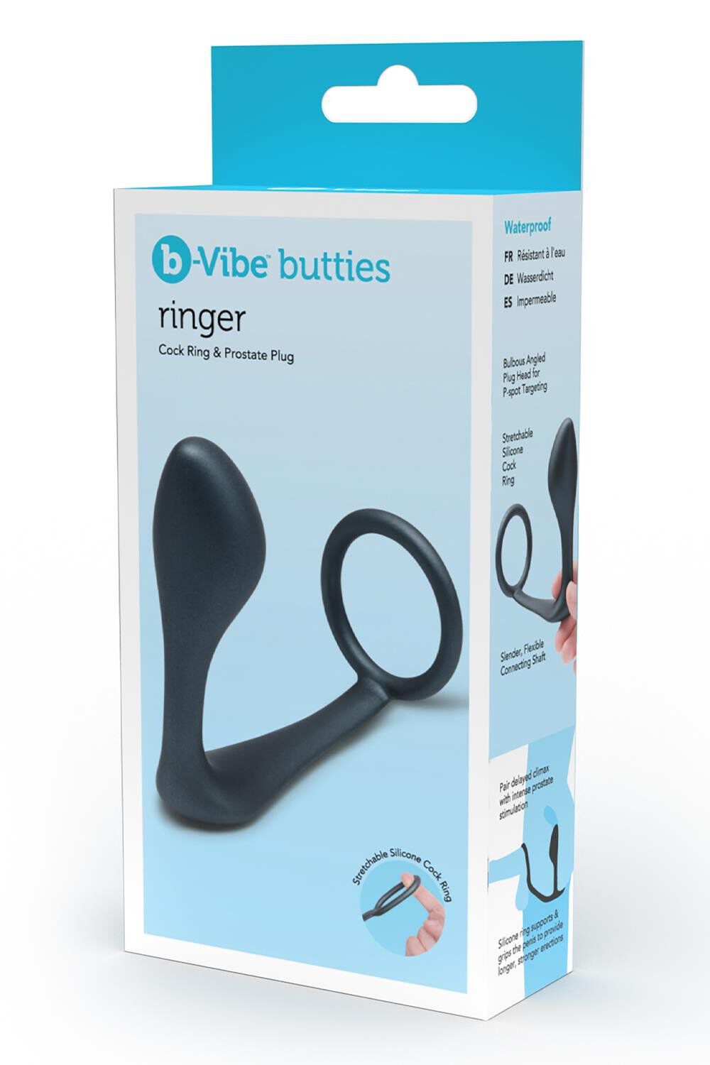 B-Vibe Ringer Cockring & Plug